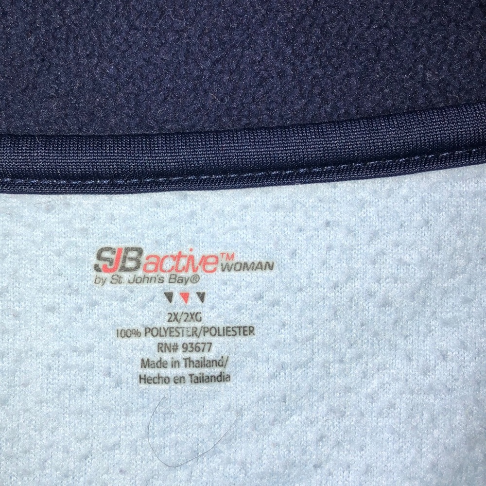 SJB active Soft Warm Quarter Zip Fleece pullover. 2X Large - Picture 2 of 2